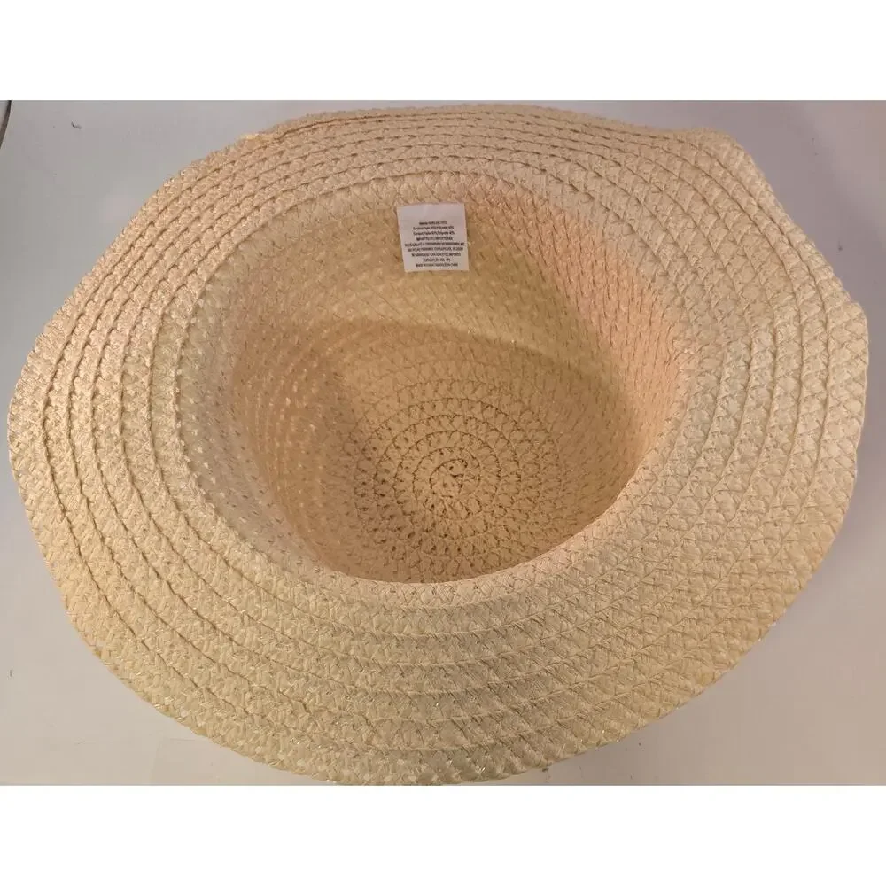Straw Beach Hat Boho Adult Womens Sunhat Casual Outdoor Beach Ocean Sun Garden - Picture 9 of 9
